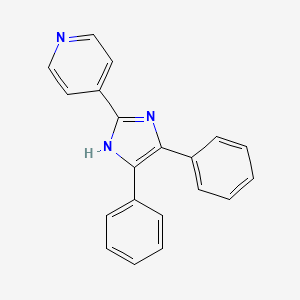 molecular formula C20H15N3 B11756260 4-(4,5-diphenyl-1H-imidazol-2-yl)pyridine 