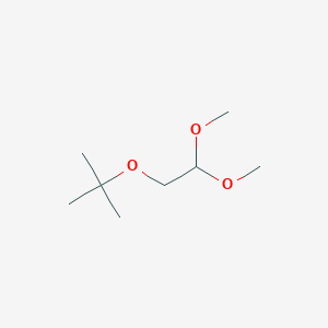 molecular formula C8H18O3 B11756297 2-(2,2-Dimethoxyethoxy)-2-methylpropane 