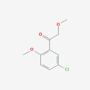 molecular formula C10H11ClO3 B11756304 1-(5-Chloro-2-methoxyphenyl)-2-methoxyethan-1-one 