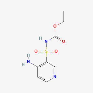 molecular formula C8H11N3O4S B1175632 Ethyl (4-amino-3-pyridinyl)sulfonylcarbamate 
