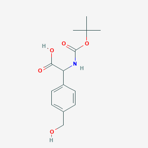 2-{[(Tert-butoxy)carbonyl]amino}-2-[4-(hydroxymethyl)phenyl]acetic acid