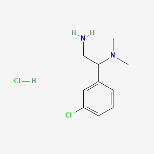 [2-Amino-1-(3-chlorophenyl)ethyl]dimethylamine hydrochloride