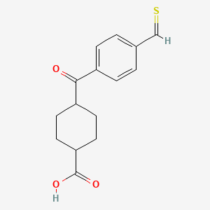 trans-4-(4-Thioformylbenzoyl)cyclohexanecarboxylicacid