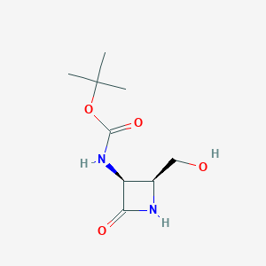 tert-butyl [(2S,3S)-2-(hydroxymethyl)-4-oxoazetidin-3-yl]carbamate