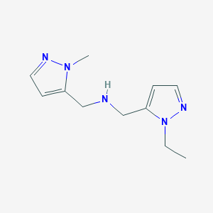 [(1-ethyl-1H-pyrazol-5-yl)methyl][(1-methyl-1H-pyrazol-5-yl)methyl]amine