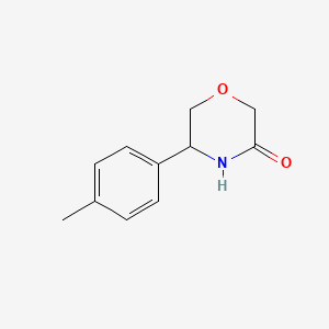 molecular formula C11H13NO2 B11756457 5-(P-tolyl)morpholin-3-one 