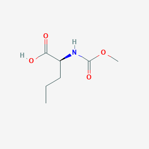 molecular formula C7H13NO4 B11756471 (S)-2-((Methoxycarbonyl)amino)pentanoic acid 