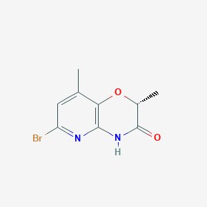 molecular formula C9H9BrN2O2 B11756481 (R)-6-Bromo-2,8-dimethyl-2H-pyrido[3,2-b][1,4]oxazin-3(4H)-one 