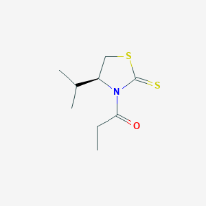 1-[(4S)-4-(propan-2-yl)-2-sulfanylidene-1,3-thiazolidin-3-yl]propan-1-one