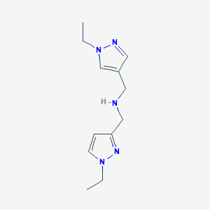 [(1-ethyl-1H-pyrazol-3-yl)methyl][(1-ethyl-1H-pyrazol-4-yl)methyl]amine