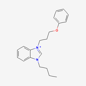 molecular formula C20H25N2O+ B1175654 3-butyl-1-(3-phenoxypropyl)-3H-benzimidazol-1-ium 