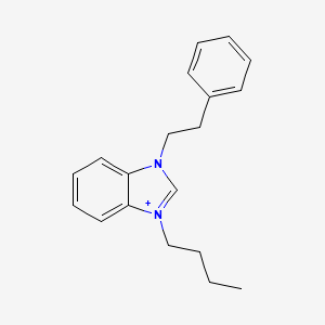 molecular formula C19H23N2+ B1175655 3-butyl-1-(2-phenylethyl)-3H-benzimidazol-1-ium 