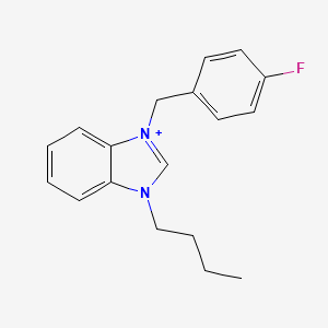 molecular formula C18H20FN2+ B1175657 3-butyl-1-(4-fluorobenzyl)-3H-benzimidazol-1-ium 