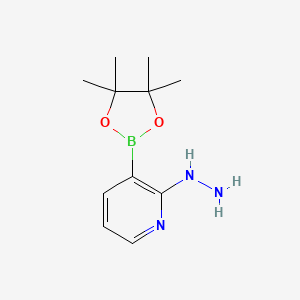 2-Hydrazinyl-3-(tetramethyl-1,3,2-dioxaborolan-2-yl)pyridine