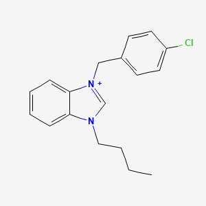 molecular formula C18H20ClN2+ B1175659 3-butyl-1-(4-chlorobenzyl)-3H-benzimidazol-1-ium 