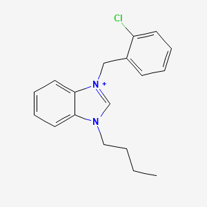 molecular formula C18H20ClN2+ B1175662 3-butyl-1-(2-chlorobenzyl)-3H-benzimidazol-1-ium 