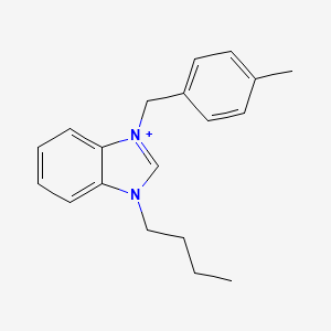 molecular formula C19H23N2+ B1175663 3-butyl-1-(4-methylbenzyl)-3H-benzimidazol-1-ium 