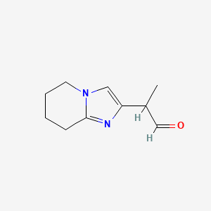 2-(5,6,7,8-Tetrahydroimidazo[1,2-a]pyridin-2-yl)propanal