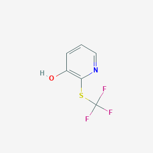 molecular formula C6H4F3NOS B11756647 2-(Trifluoromethylthio)pyridin-3-ol 