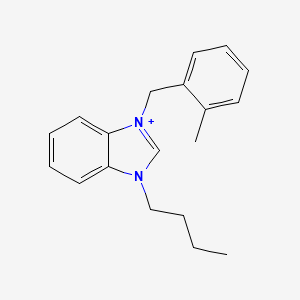 molecular formula C19H23N2+ B1175665 3-butyl-1-(2-methylbenzyl)-3H-benzimidazol-1-ium 