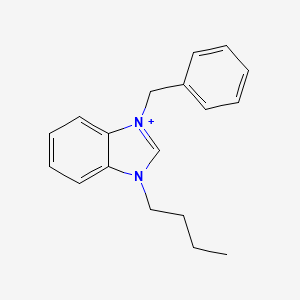 molecular formula C18H21N2+ B1175666 1-benzyl-3-butyl-3H-benzimidazol-1-ium 