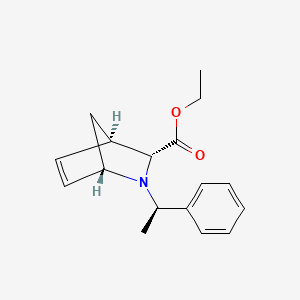 2-Azabicyclo[2.2.1]hept-5-ene-3-carboxylic acid, 2-[(1R)-1-phenylethyl]-, ethyl ester, (1S,3R,4R)-