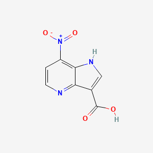 7-nitro-1H-pyrrolo[3,2-b]pyridine-3-carboxylic acid