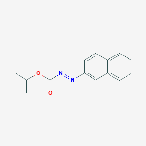 molecular formula C14H14N2O2 B11756714 isopropyl (E)-2-(naphthalen-2-yl)diazene-1-carboxylate 