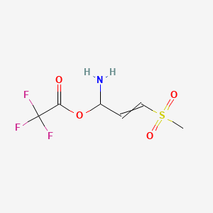 1-Amino-3-methanesulfonylprop-2-en-1-yl 2,2,2-trifluoroacetate