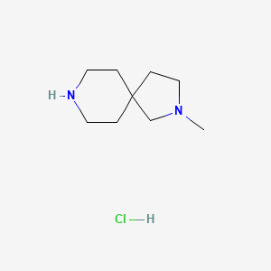 molecular formula C9H19ClN2 B11756738 2-Methyl-2,8-diazaspiro[4.5]decane hydrochloride 