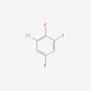 molecular formula C6H2ClF2I B11756744 1-Chloro-2,5-difluoro-3-iodobenzene 