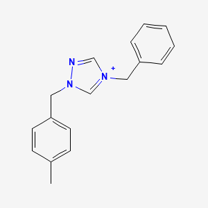 molecular formula C17H18N3+ B1175677 4-benzyl-1-(4-methylbenzyl)-1H-1,2,4-triazol-4-ium 