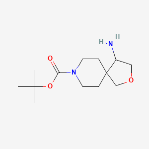 molecular formula C13H24N2O3 B11756782 tert-Butyl 4-amino-2-oxa-8-azaspiro[4.5]decane-8-carboxylate 