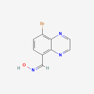 (E)-N-[(8-bromoquinoxalin-5-yl)methylidene]hydroxylamine