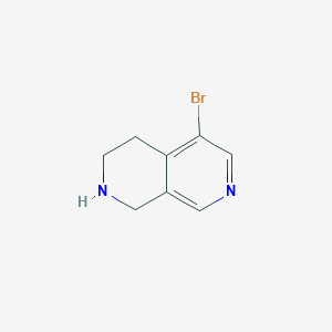 molecular formula C8H9BrN2 B11756833 5-Bromo-1,2,3,4-tetrahydro-2,7-naphthyridine 