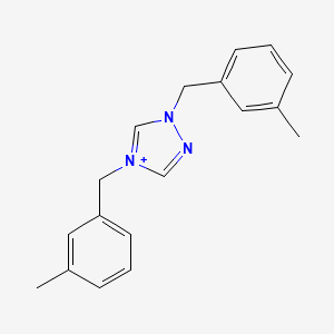 molecular formula C18H20N3+ B1175684 1,4-bis(3-methylbenzyl)-1H-1,2,4-triazol-4-ium 
