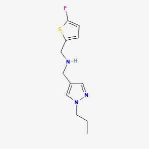 [(5-fluorothiophen-2-yl)methyl][(1-propyl-1H-pyrazol-4-yl)methyl]amine