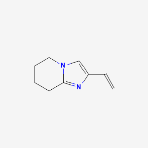 molecular formula C9H12N2 B11756854 2-ethenyl-5H,6H,7H,8H-imidazo[1,2-a]pyridine 