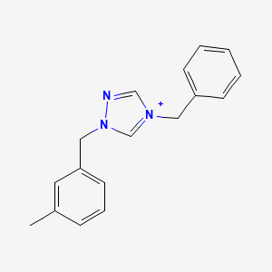 molecular formula C17H18N3+ B1175686 4-benzyl-1-(3-methylbenzyl)-1H-1,2,4-triazol-4-ium 