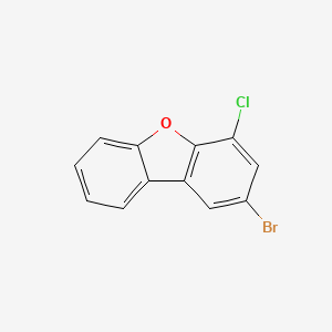 molecular formula C12H6BrClO B11756865 2-Bromo-4-chlorodibenzo[b,d]furan 