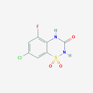 7-Chloro-5-fluoro-2H-benzo[e][1,2,4]thiadiazin-3(4H)-one 1,1-dioxide