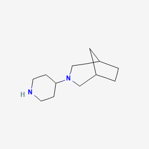 molecular formula C12H22N2 B11756884 3-(Piperidin-4-yl)-3-azabicyclo[3.2.1]octane 