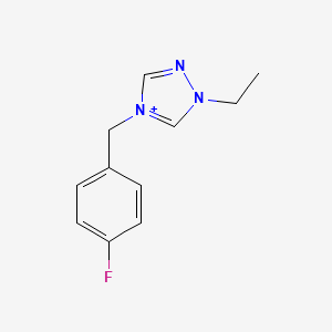 molecular formula C11H13FN3+ B1175694 1-ethyl-4-(4-fluorobenzyl)-1H-1,2,4-triazol-4-ium 