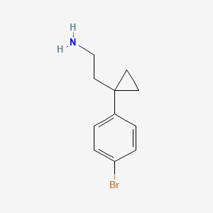 2-[1-(4-Bromophenyl)cyclopropyl]ethan-1-amine