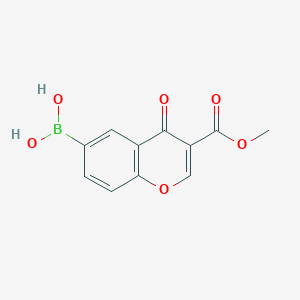 3-(Methoxycarbonyl)-4-oxo-4h-chromen-6-ylboronic acid