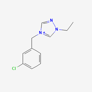molecular formula C11H13ClN3+ B1175696 4-(3-chlorobenzyl)-1-ethyl-1H-1,2,4-triazol-4-ium 