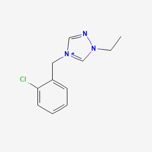 molecular formula C11H13ClN3+ B1175697 4-(2-chlorobenzyl)-1-ethyl-1H-1,2,4-triazol-4-ium 