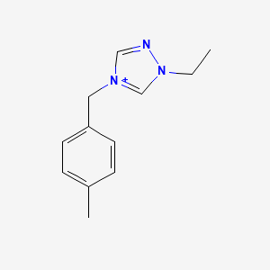 molecular formula C12H16N3+ B1175698 1-ethyl-4-(4-methylbenzyl)-1H-1,2,4-triazol-4-ium 