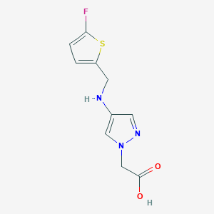 2-(4-{[(5-fluorothiophen-2-yl)methyl]amino}-1H-pyrazol-1-yl)acetic acid