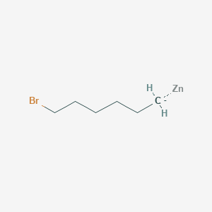 molecular formula C6H12BrZn- B11756999 Zinc, bromohexyl-(9CI) 